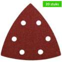 KWB schuurpapier voor schuurmachine | 93 mm | korrel 120 | voor hout en metaal | met klittenbandhechting | 20 STUKS