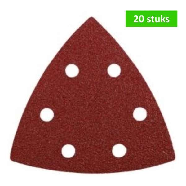 KWB schuurpapier voor schuurmachine | 93 mm | korrel 120 | voor hout en metaal | met klittenbandhechting | 20 STUKS