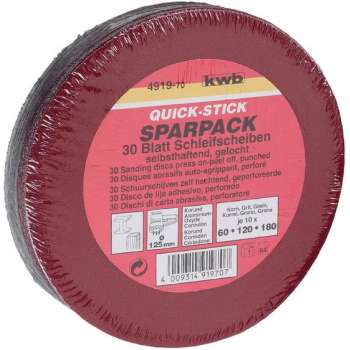 KWB schuurschijf set ø 125 mm assorti