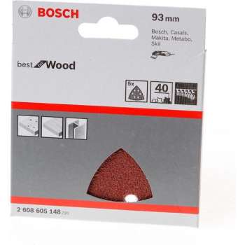 Bosch Schuurvel delta wood and paint K40 blister van 5 vellen