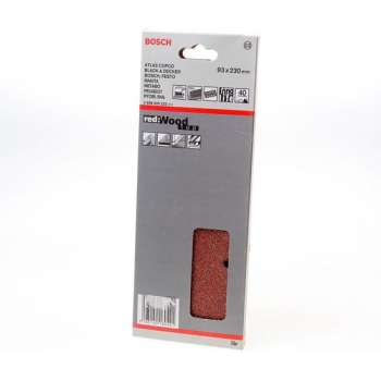 Bosch Schuurvel wood and paint 93 x 230mm K40 blister van 10 vellen