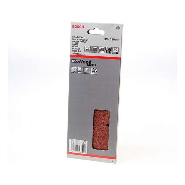 Bosch Schuurvel wood and paint 93 x 230mm K40 blister van 10 vellen Bosch Schuurvel wood and paint 93 x 230mm K40 blister van 10 vellen