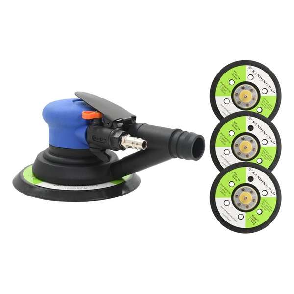 vidaXL Vlakschuurmachine met afzuiging en schuurpads 150mm pneumatisch vidaXL Vlakschuurmachine met afzuiging en schuurpads 150mm pneumatisch