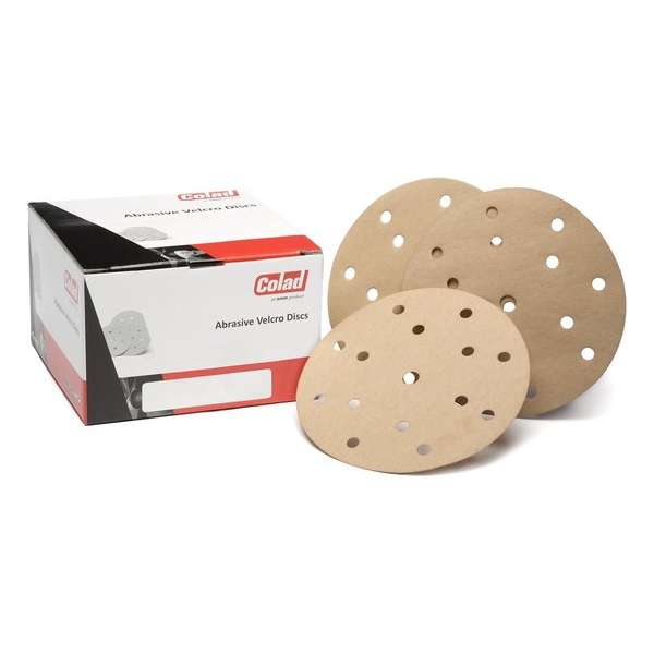 COLAD Schuurschijven 150mm met 15 gaten Velcro - P1000 COLAD Schuurschijven 150mm met 15 gaten Velcro - P1000