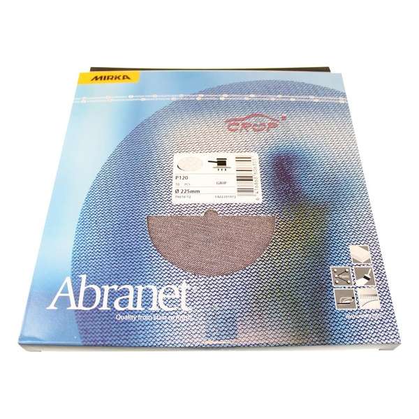 MIRKA Abranet ECO Schuurschijven 225mm *KLEINVERPAKKING* - P80 MIRKA Abranet ECO Schuurschijven 225mm *KLEINVERPAKKING* - P80