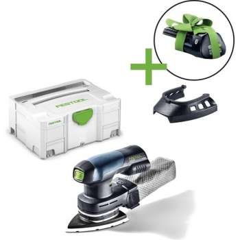 Festool DTSC 400-Basic-Promo 2021 18V Li-Ion accu deltaschuurmachine set (1x 3,1Ah) in systainer - 100x150mm - koolborstelloos