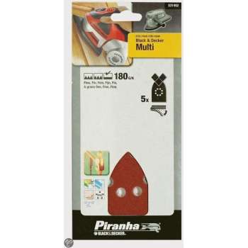 Piranha Multischuurstroken, 170 x 100 mm, 180K 5 stuks X31452