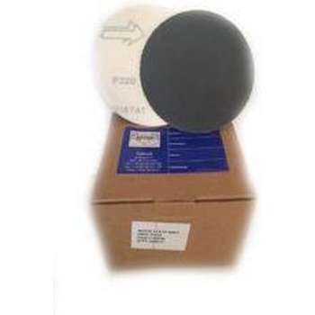 Groothandel professionele kwaliteit klittenband schuurschijven 50 stuks, korrel 320, diameter 115mm