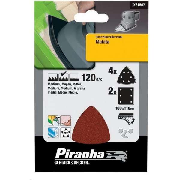 BLACK+DECKER Piranha X31507 SCHUURSCHIJF 120GR BLACK+DECKER Piranha X31507 SCHUURSCHIJF 120GR