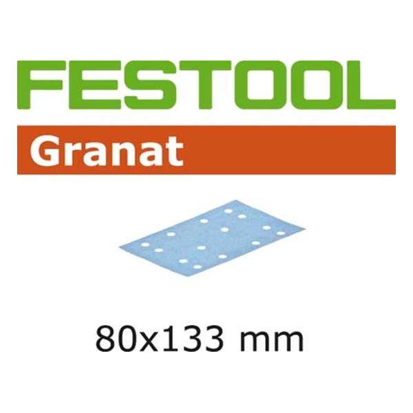 Festool Schuurstrook 80x130mm Granat K40 Festool Schuurstrook 80x130mm Granat K40