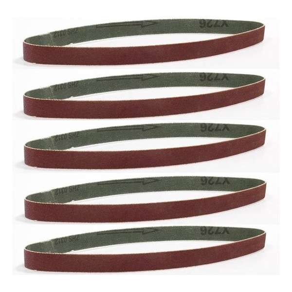 Set schuurbanden 13 mm – K120 | 5 stuks Set schuurbanden 13 mm – K120 | 5 stuks