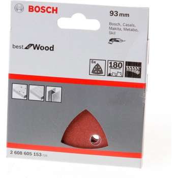 Bosch Schuurvel delta wood and paint K180 blister van 5 vellen