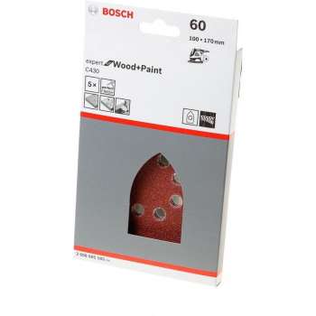 Bosch Schuurbladenset wood and paint 100 x 170mm K60