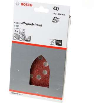 Bosch Schuurbladenset wood and paint 100 x 170mm K40