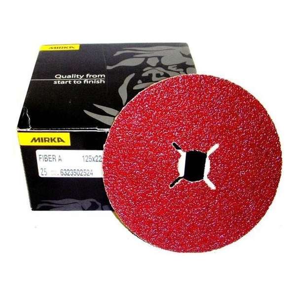 MIRKA Fiber Schijven 125mm - P120 MIRKA Fiber Schijven 125mm - P120