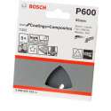 Bosch Schuurblad delta 93mm coating and composite K600 blister van 5 bladen