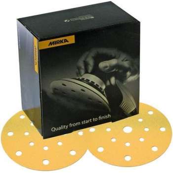 MIRKA Gold Schuurschijven 150mm met 17 gaten - P180