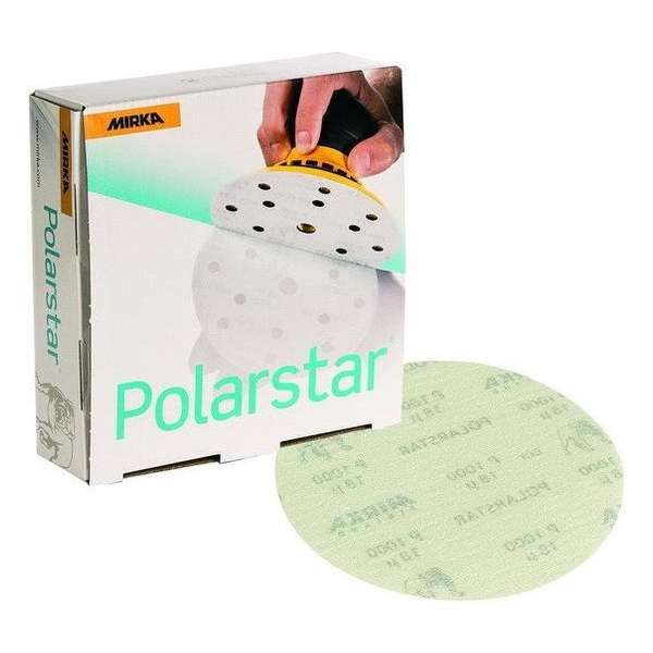 MIRKA Polarstar Micro Schuurschijven 150mm zonder gaten - P1200 MIRKA Polarstar Micro Schuurschijven 150mm zonder gaten - P1200
