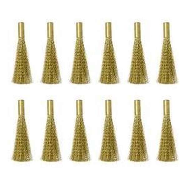 TOOLCRAFT TO-5864076 Reservekwast voor glasvezeletser set van 12 (messing draad) 4 mm Diameter 4 mm 12 stuk(s) TOOLCRAFT TO-5864076 Reservekwast voor glasvezeletser set van 12 (messing draad) 4 mm Diameter 4 mm 12 stuk(s)