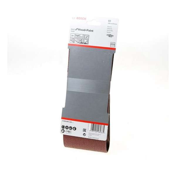 Bosch Schuurband wood and paint 100 x 610mm K60 blister van 3 banden (Prijs per 2 stuks) Bosch Schuurband wood and paint 100 x 610mm K60 blister van 3 banden (Prijs per 2 stuks)