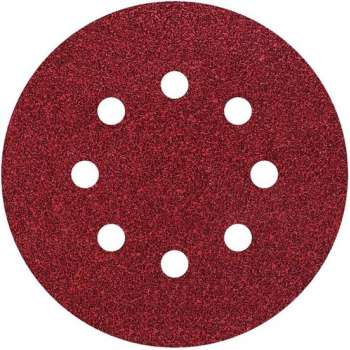 Wolfcraft Schuurschijf - K80 - Ø 125 mm - 25 Stuks