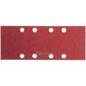 Dronco, abrasive strips 93 x 177 mm, for Klettsysthem, K120, 10 pieces, 8-hole