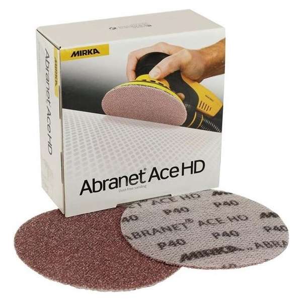 MIRKA Abranet ACE HD Schuurschijven 150mm - P60 MIRKA Abranet ACE HD Schuurschijven 150mm - P60