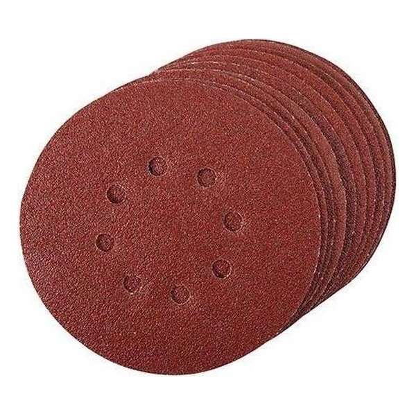 Silverline 150 mm geperforeerde klittenband schuurschijven 10 st. Silverline 150 mm geperforeerde klittenband schuurschijven 10 st.