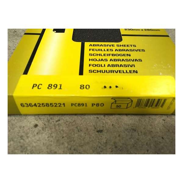 Flexovit Waterproof schuurpapier 23 x 28 cm K80, pak 50 vel. Flexovit Waterproof schuurpapier 23 x 28 cm K80, pak 50 vel.
