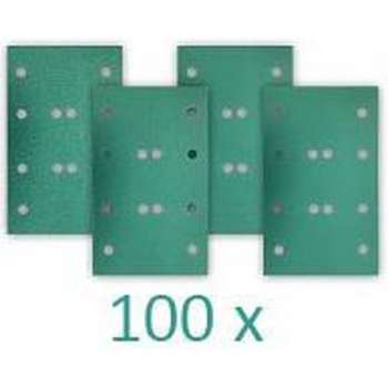 RUPES HQ400 Polyester Schuurstroken 80x130mm met 12 gaten P 220 - 100 stuks