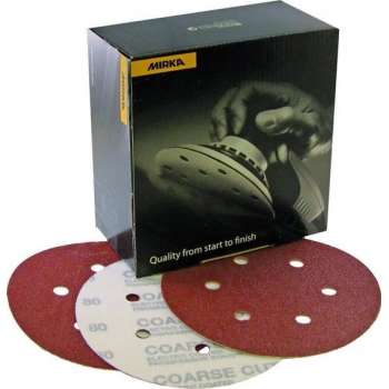 MIRKA Coarse Cut Schuurschijven 150mm met 6 gaten - P120