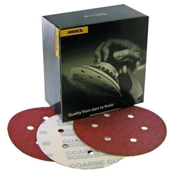 MIRKA Coarse Cut Schuurschijven 150mm met 6 gaten - P120