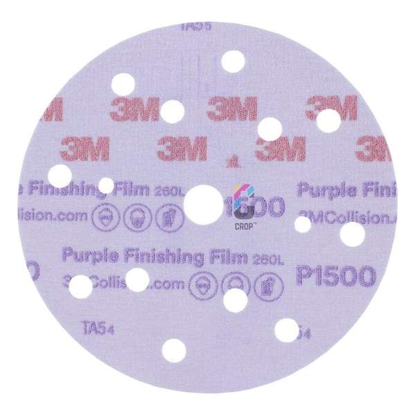 3M 51156 260L+ Hookit Purple Finishing Schuurschijven 150mm P600 - 50 stuks 3M 51156 260L+ Hookit Purple Finishing Schuurschijven 150mm P600 - 50 stuks