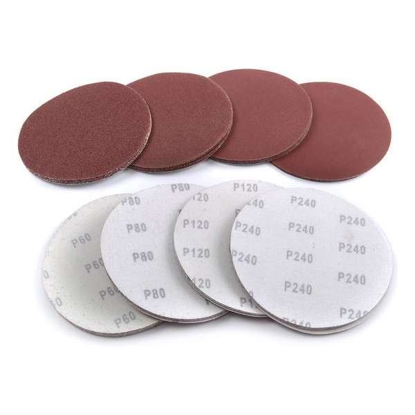 10 stuks 150 mm K60 Schuurschijf met Klittenband 10 stuks 150 mm K60 Schuurschijf met Klittenband