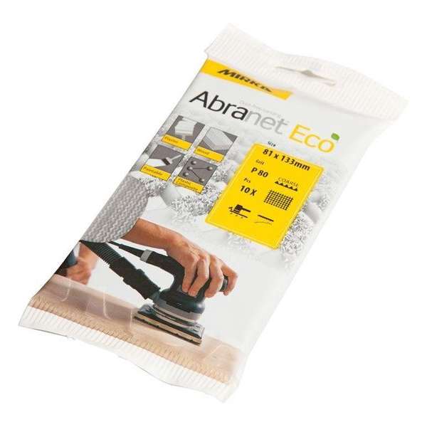 MIRKA Abranet ECO Schuurstroken 81x133mm *KLEINVERPAKKING* - P80 MIRKA Abranet ECO Schuurstroken 81x133mm *KLEINVERPAKKING* - P80