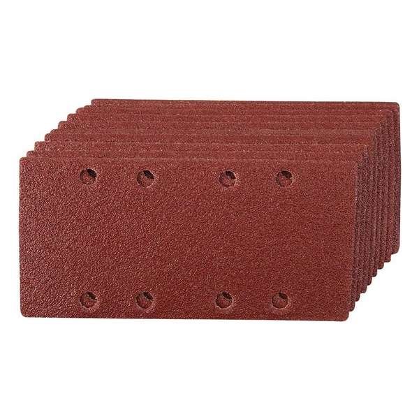 Silverline Geperforeerde Klittenband Schuurpapier - 93 x 185 mm. - 60 Korrel - 10 stuks