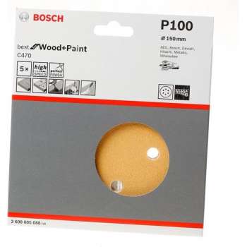 Bosch Schuurpapier - EX RWT 150MM K100 5