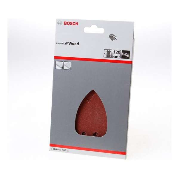 Bosch - 5-delige schuurbladenset 120 Bosch - 5-delige schuurbladenset 120