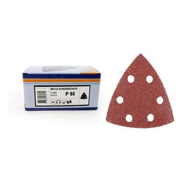 VEBA delta schuurschijf 93mm 50st P80 VEBA delta schuurschijf 93mm 50st P80