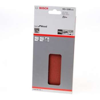 Bosch Schuurvel wood and paint 93 x 185mm K120 blister van 10 vellen