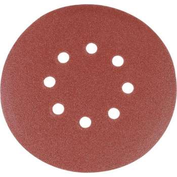 Silverline 150 mm geperforeerde klittenband schuurschijven 10 st.