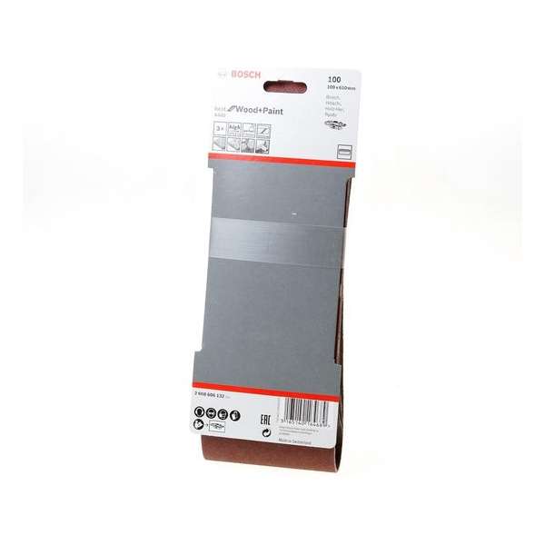 Bosch - 3-delige schuurbandset 100 x 610 mm - 100 Bosch - 3-delige schuurbandset 100 x 610 mm - 100