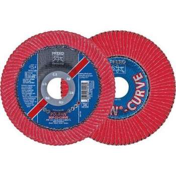 Polifan-Tandveerring Pfr 125-L Co 60 Sgp Curve Steelox Pferd 67689066 Diameter 125 mm