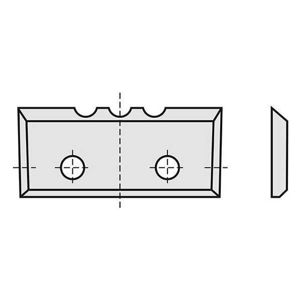 Hm messen 23 x 7 x 1,5 mm. spaanbrekers (3 groeven) Hm messen 23 x 7 x 1,5 mm. spaanbrekers (3 groeven)
