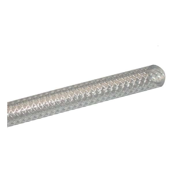 8x13 mm - Luchtslang transparant PVC - textieldraad - rol 50mtr 8x13 mm - Luchtslang transparant PVC - textieldraad - rol 50mtr