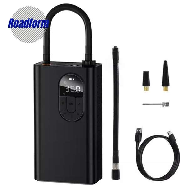 Roadform™ Draagbare Compressor || Elektrische Bandenpomp || Mobiele Luchtcompressor || USB-oplaadbare Compressor || ZWART Roadform™ Draagbare Compressor || Elektrische Bandenpomp || Mobiele Luchtcompressor || USB-oplaadbare Compressor || ZWART