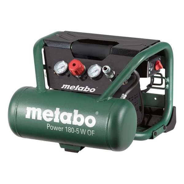 Metabo Power 180-5 W OF Compressor - 1100W - 8 bar - 5L - 75 l/min Metabo Power 180-5 W OF Compressor - 1100W - 8 bar - 5L - 75 l/min