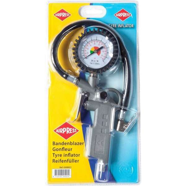Airpress 4300021 Bandenvulmeter - 12 bar - 1/4" Airpress 4300021 Bandenvulmeter - 12 bar - 1/4"