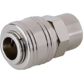Silverline Euro Luchtslang Snelkoppeling - Vrouwelijke Draad 1/4" BSP