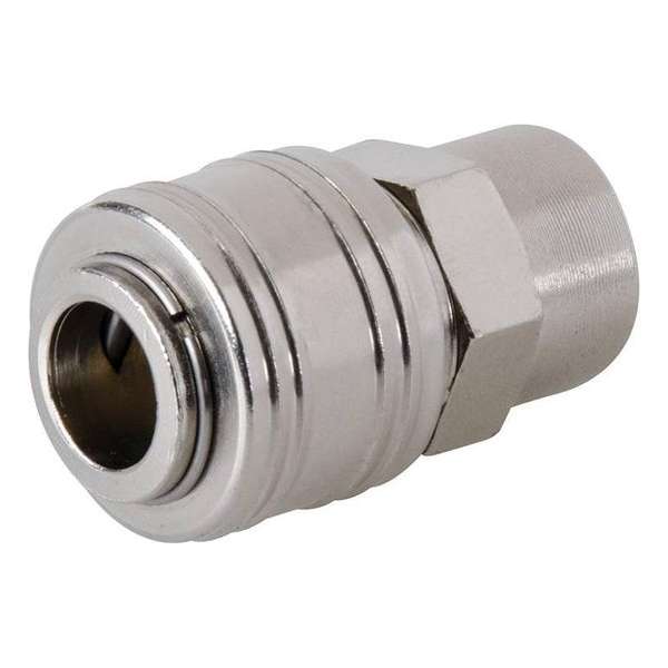 Silverline Euro Luchtslang Snelkoppeling - Vrouwelijke Draad 1/4" BSP Silverline Euro Luchtslang Snelkoppeling - Vrouwelijke Draad 1/4" BSP